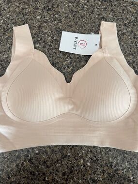 IvyLift Seamless Nude Wireless Comfort Bra - Pure Beige - Size L
